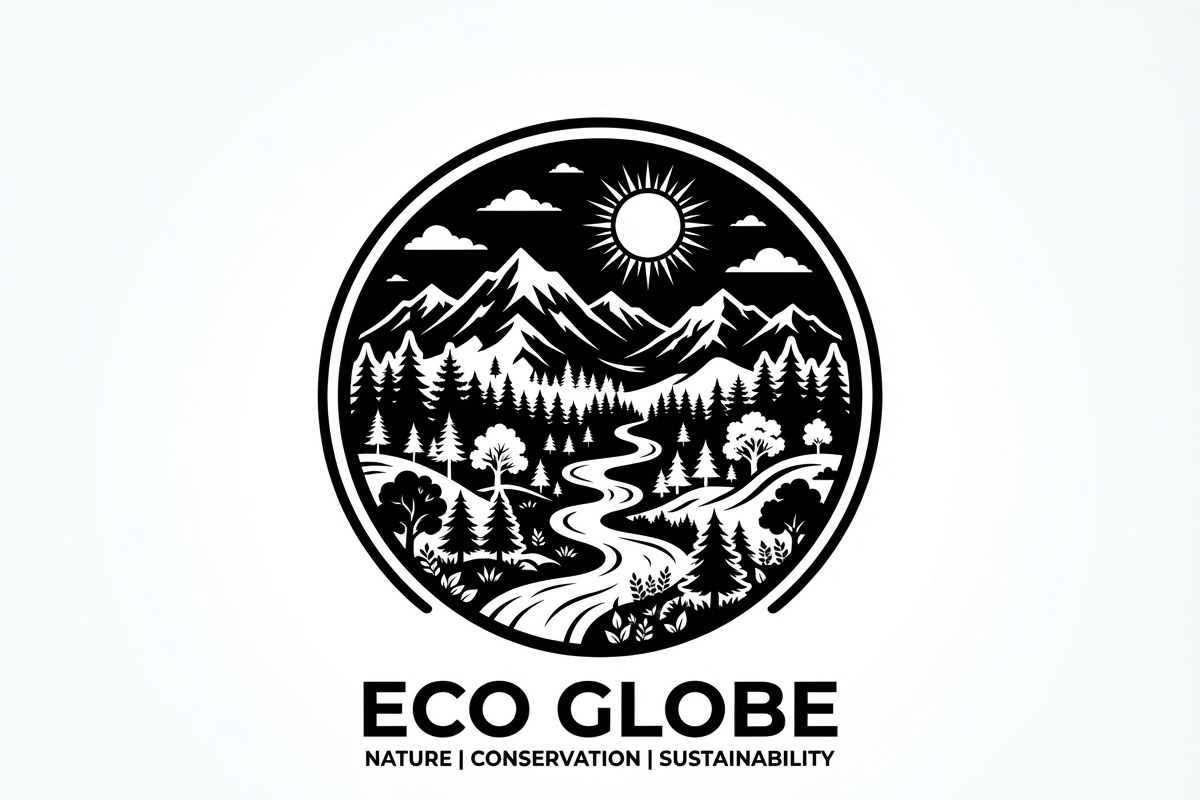 60 Eco Globe Landscape Silhouette, a Technology Illustration by Amazin_art (Photo 37 of 44)