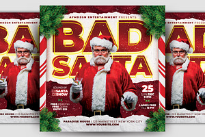 Bad Santa Flyer, a Flyer Template by AyumaDesign