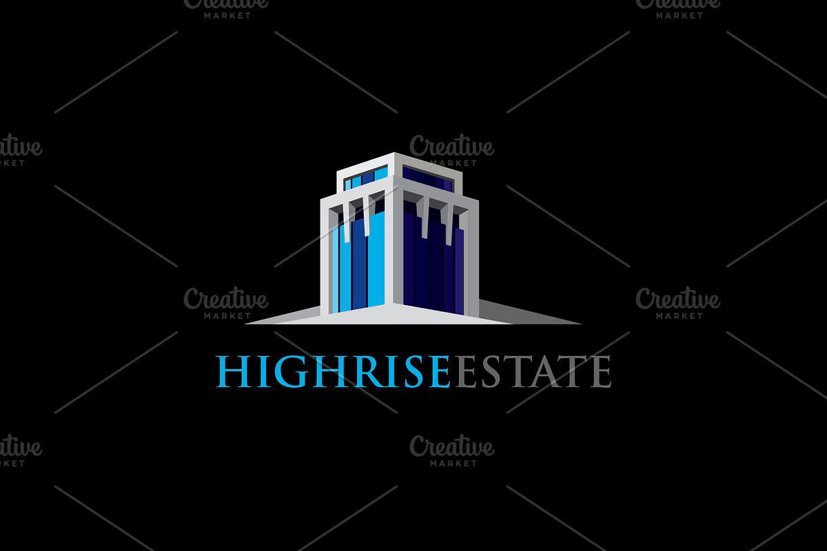 HIGH RISE ESTATE Logo, a Branding & Logo Template by Maraz Logo