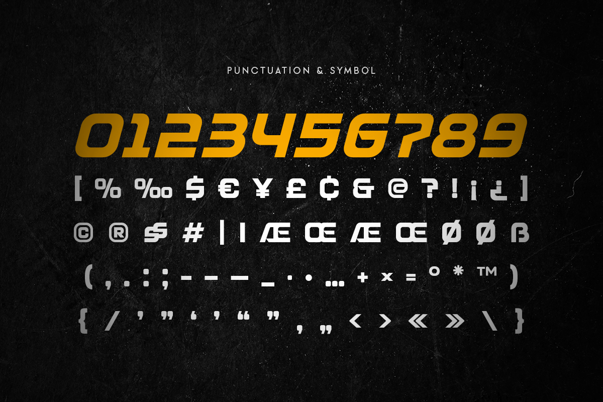 Speedo - Racing Technology Font, a Sans Serif Font by Hamz Studio (Photo 3 of 9)