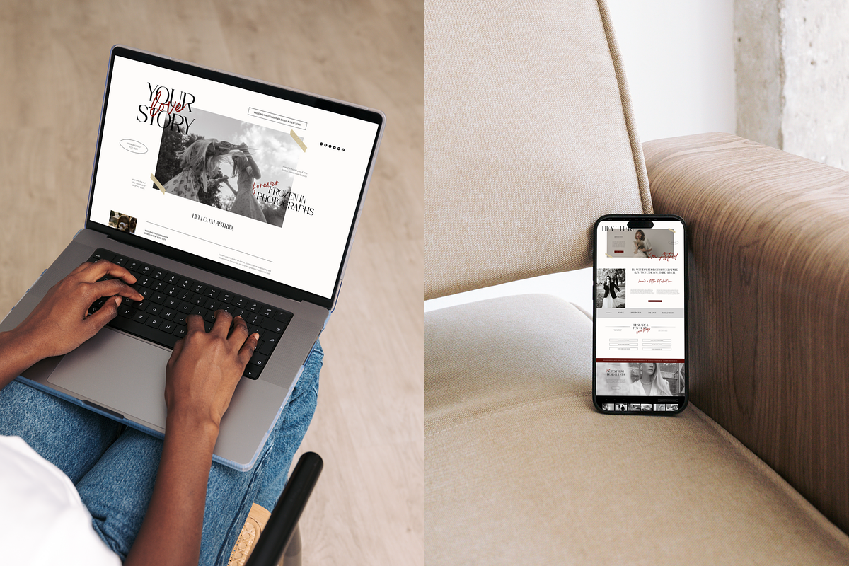 Wix Website Template Photography, a Wix Template by Branding Babe Co. (Photo 10 of 10)
