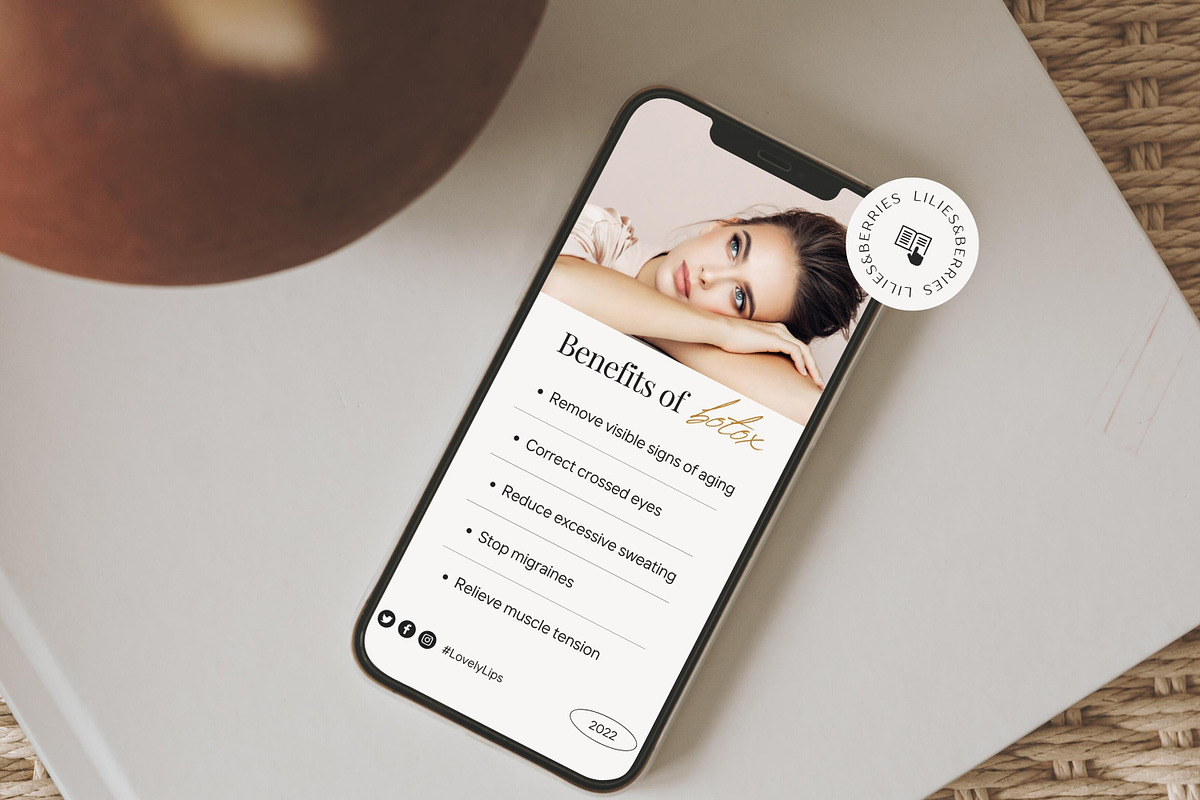Aesthetic Nurse Injector templates, a Social Media Template by LiliesandBerries (Photo 21 of 23)