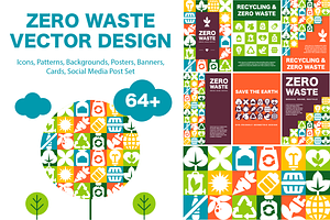 Zero Waste Mosaic Design Pack, a Background Graphic by Lettering_Logo