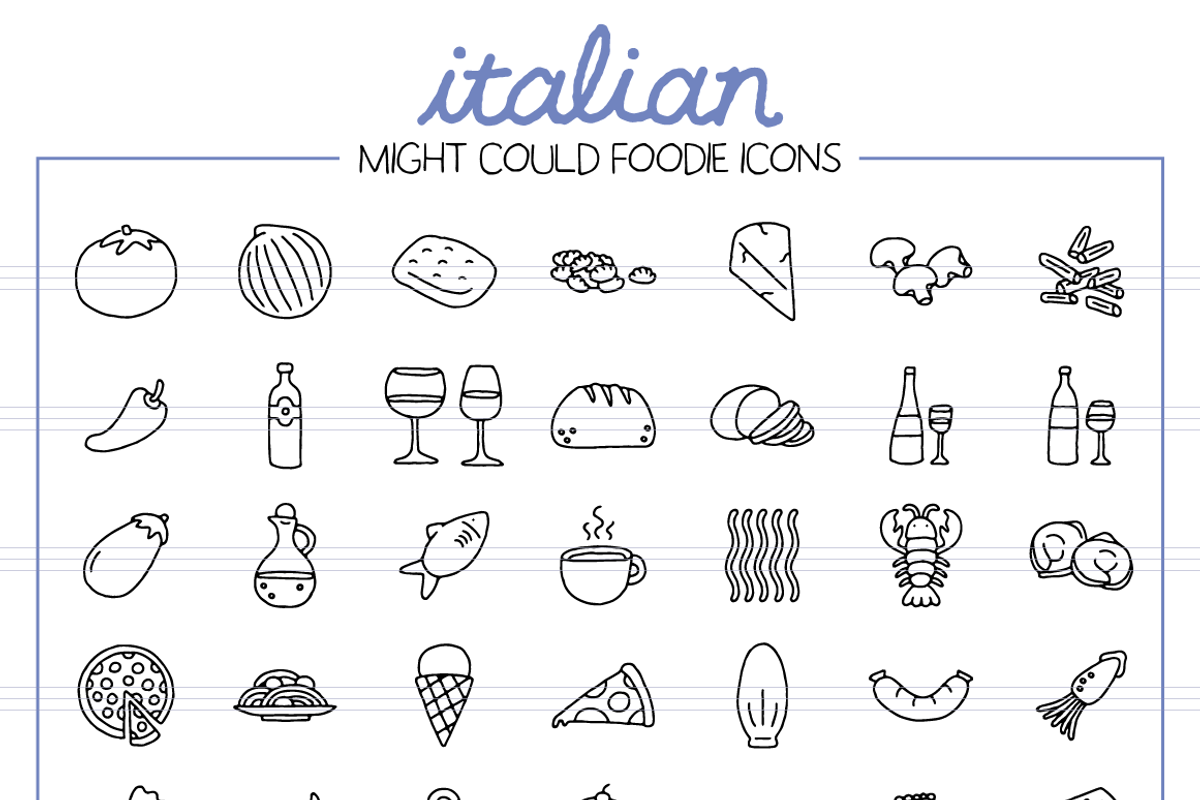 Foodie Illustration Pack, a Food Illustration by Might Could Studios (Photo 7 of 11)