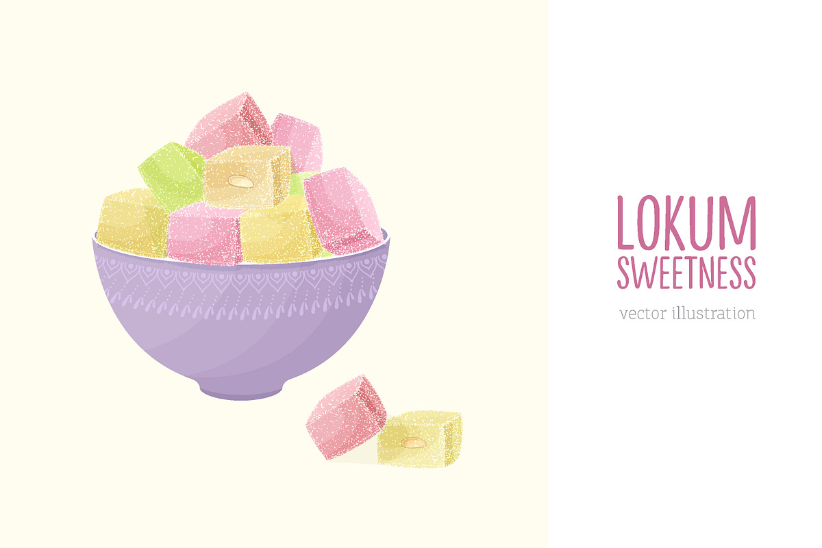Lokum, Turkish delight, a Decorative Illustration by Good Studio (Photo 1 of 4)