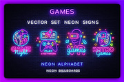 Games Neon Signs, a Decorative Illustration by Soifer Design (Thumbnail 1 of 5)