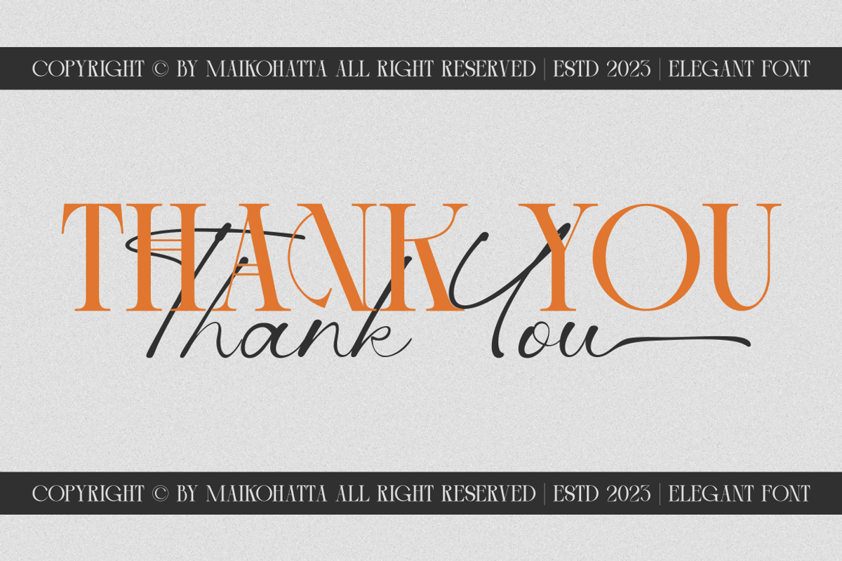 Lorenna - Elegant Duo Font, a Handwritten Font by MaikoHatta (Photo 11 of 11)
