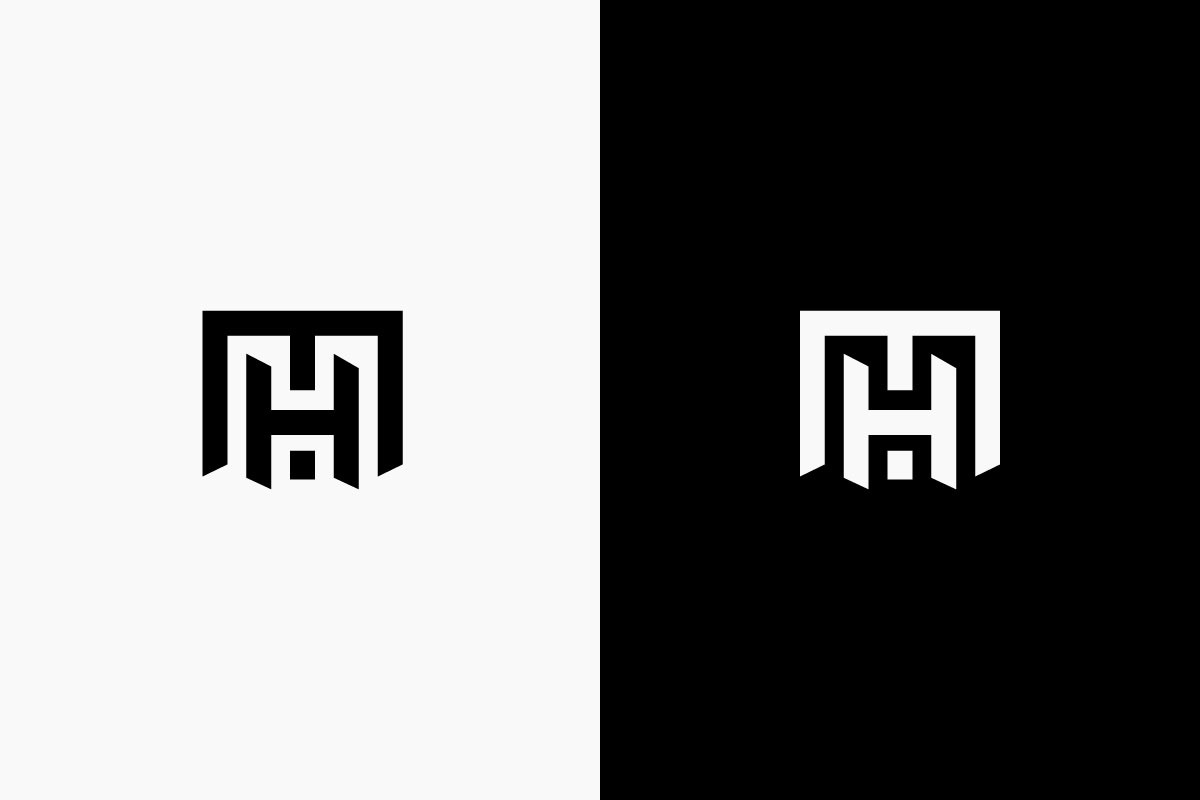 Modern Geometric MH Letter Mark Logo, a Branding & Logo Template by arhabib (Photo 12 of 12)