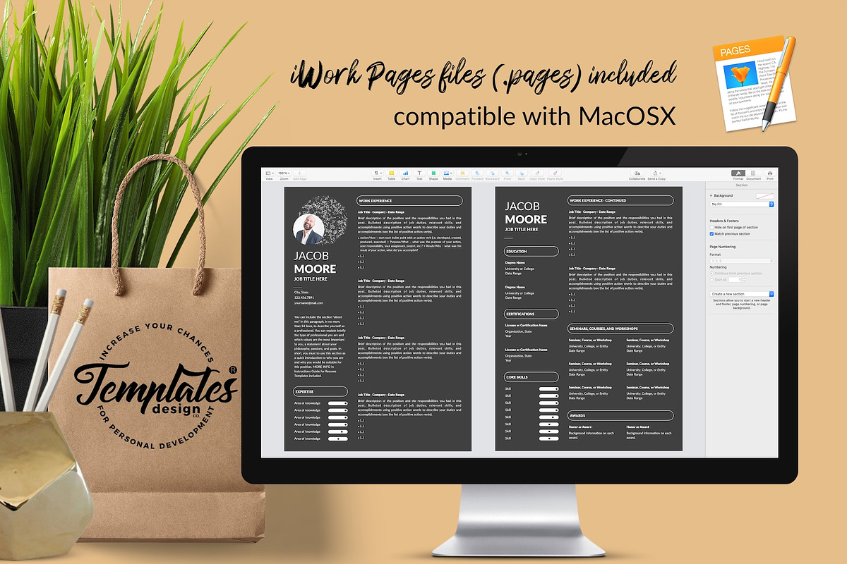 Creative CV Bundle / Resume - Jacob, a Resume Template by Templates Design Co. (Photo 16 of 23)