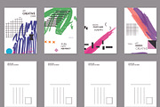US Postcard Abstract Hand Drawn, a Card Template by Zebra-Finch (Thumbnail 2 of 2)