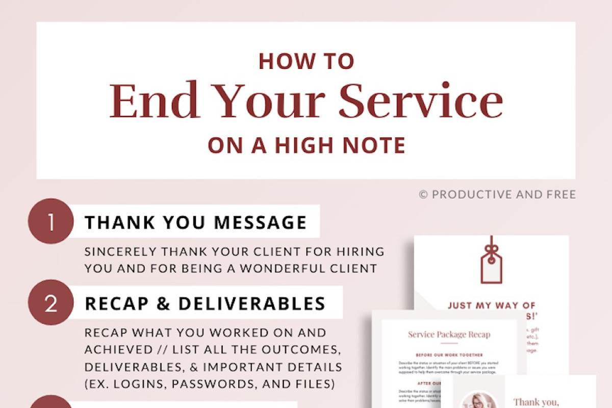 Client Experience Goodbye Packet, a Magazine Template by ProductiveandFree (Photo 13 of 14)