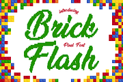 Brick Flash Pixel Font, a Font by PutraCetol Studio (Thumbnail 1 of 5)