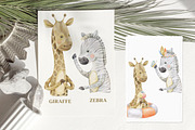 Safari Baby Animals Watercolor, an Animal Illustration by Cat In Colour (Thumbnail 3 of 11)