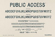 Public Access – A Rough Font, a Sans Serif Font by Komet & Flicker (Thumbnail 11 of 11)