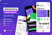 Mobile Banking Mobile Apps, an App Template by SquidPixey (Thumbnail 1 of 5)