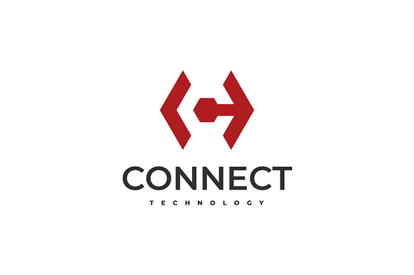 Connect Letter C Arrow Logo Design preview 4