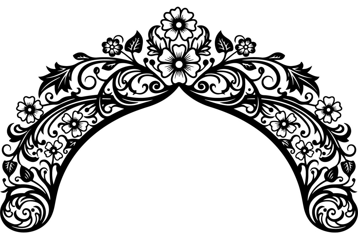 Decorative Arch Window Vector Set, a Decorative Illustration by Designer_Momina (Photo 20 of 21)