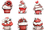 Whimsical Spring Cupcake Clipart, an Illustration by Designking (Thumbnail 5 of 5)
