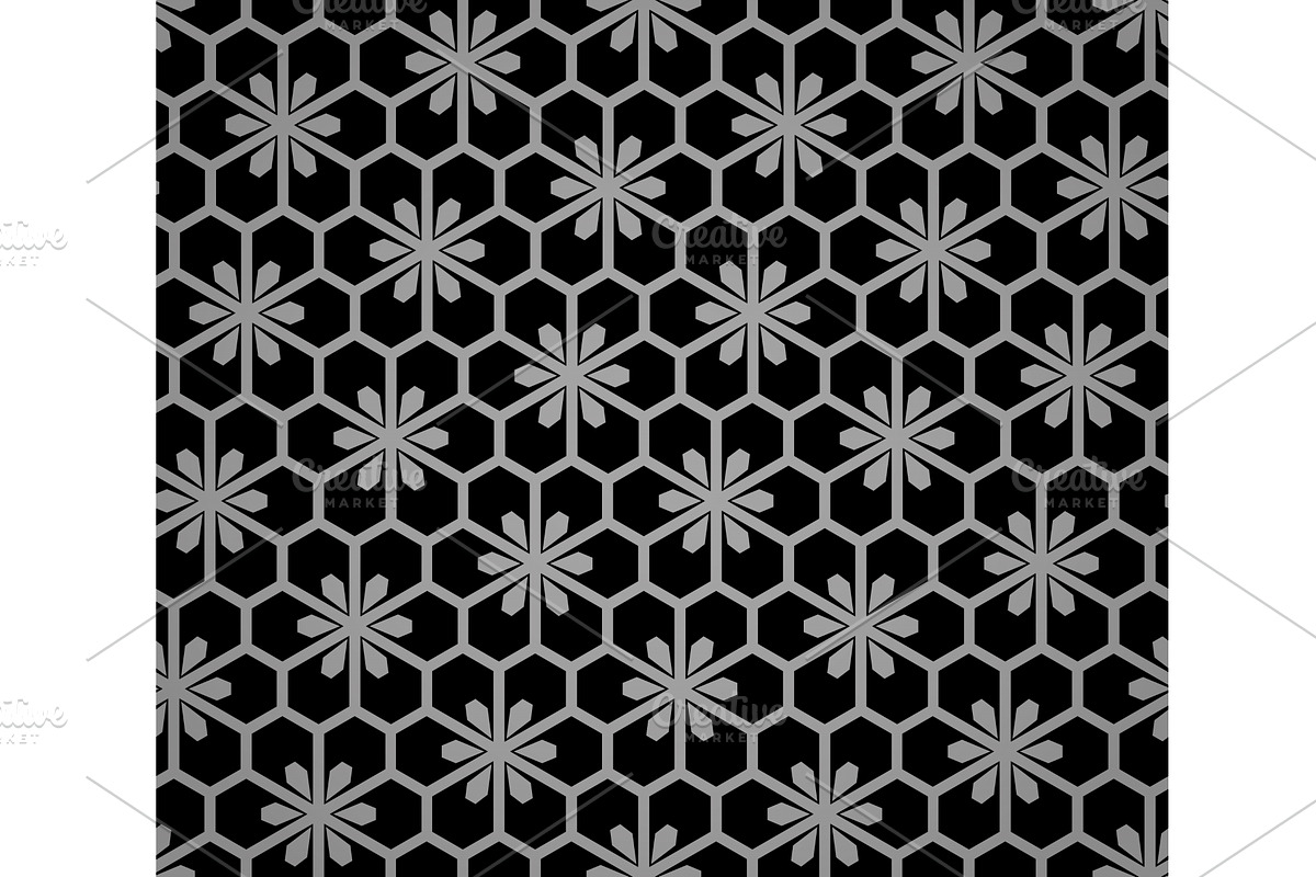 Flower geometric pattern. Seamless, a Decorative Illustration by RODINA (Photo 1 of 3)