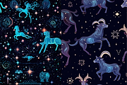 Zodiac Seamless Digital Paper, a Pattern Graphic by Agnesagraphic (ID 95) (Thumbnail 5 of 7)