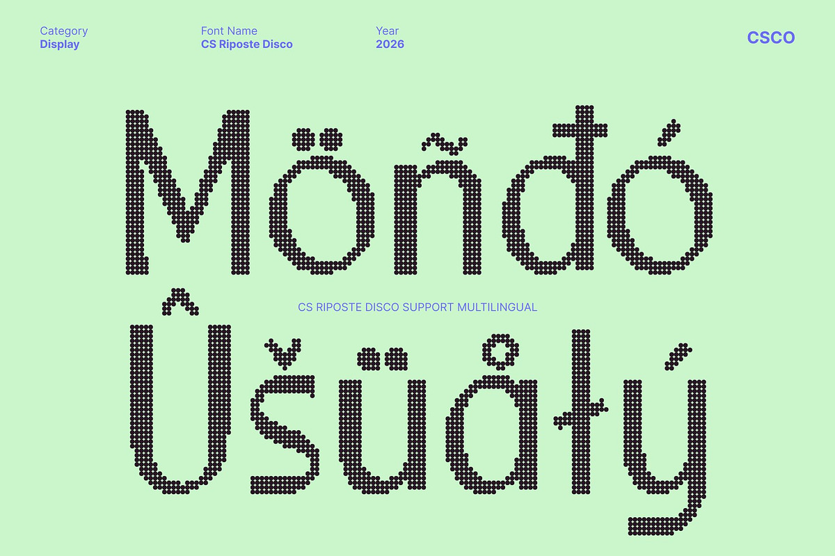 CS Riposte Disco, a Sans Serif Font by Craft Supply Co. (Photo 7 of 8)