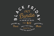 1871 Black Friday Bundle!, a Script Font by 1871 Project (Thumbnail 1 of 11)