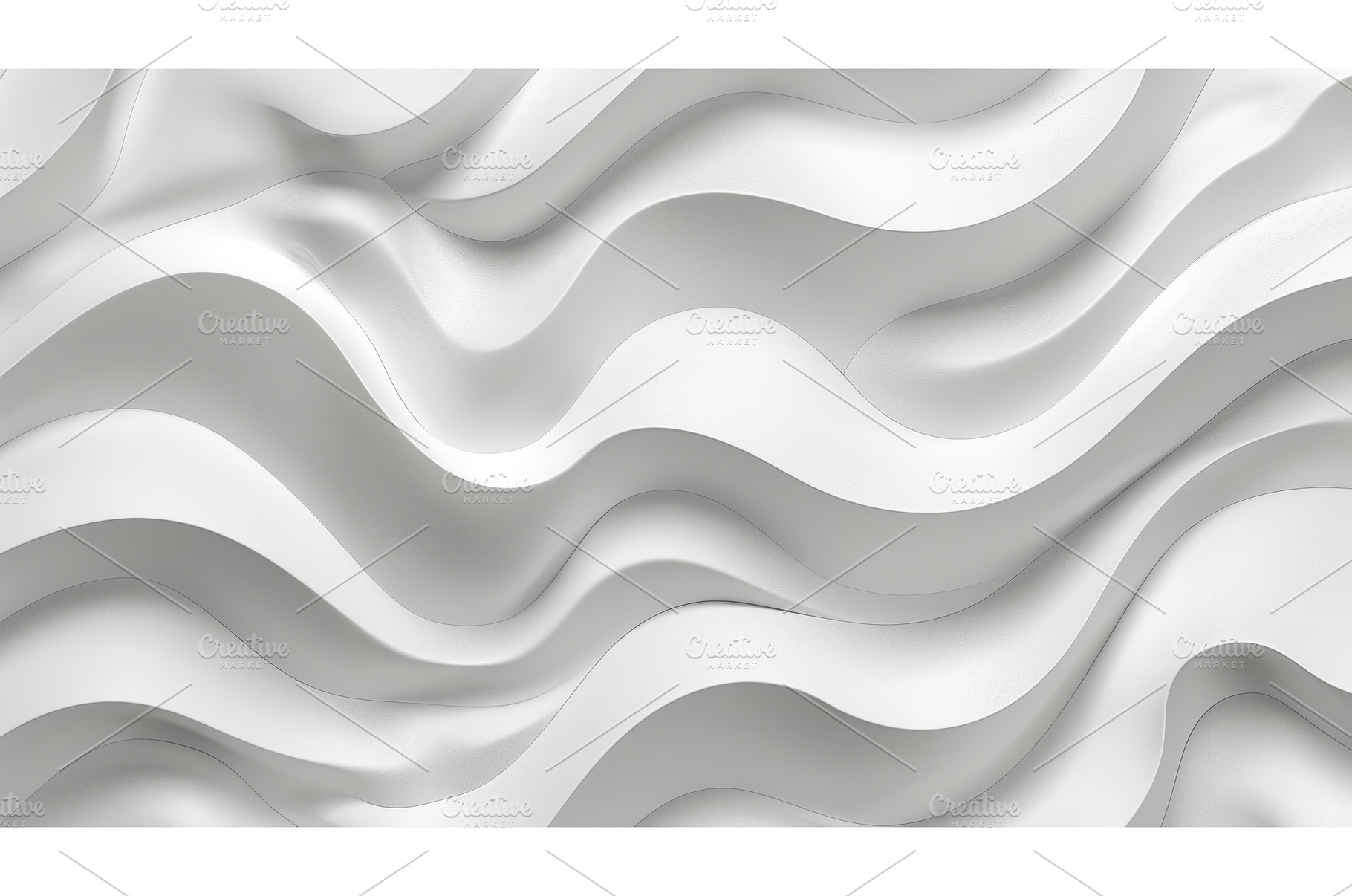 A seamless white texture with waves, an Abstract Photo by ZinetroN