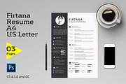 Firtana Resume, a Resume Template by Firtana (Thumbnail 1 of 5)