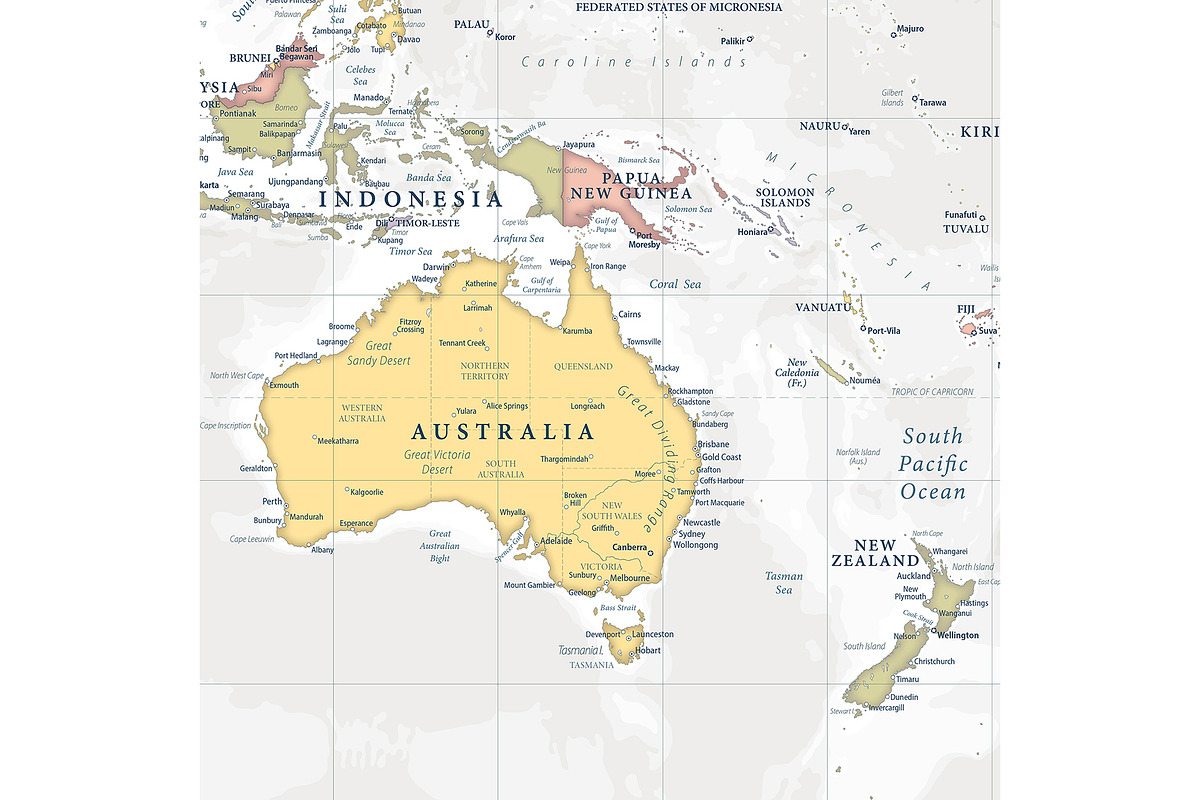 Vector World Map - Large&Detailed, an Illustration by PorcuPen Works (Photo 4 of 9)