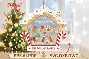 Gingerbread cookie Ornament svg, a Pattern Graphic by Lasercutiny (Thumbnail 1 of 2)