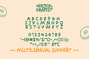 Vertical Dentist - Fun Ligature Font, a Sans Serif Font by Airotype (Thumbnail 10 of 12)