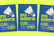 Badminton Tournament Flyer, a Flyer Template by Gumico Studio. (Thumbnail 3 of 3)