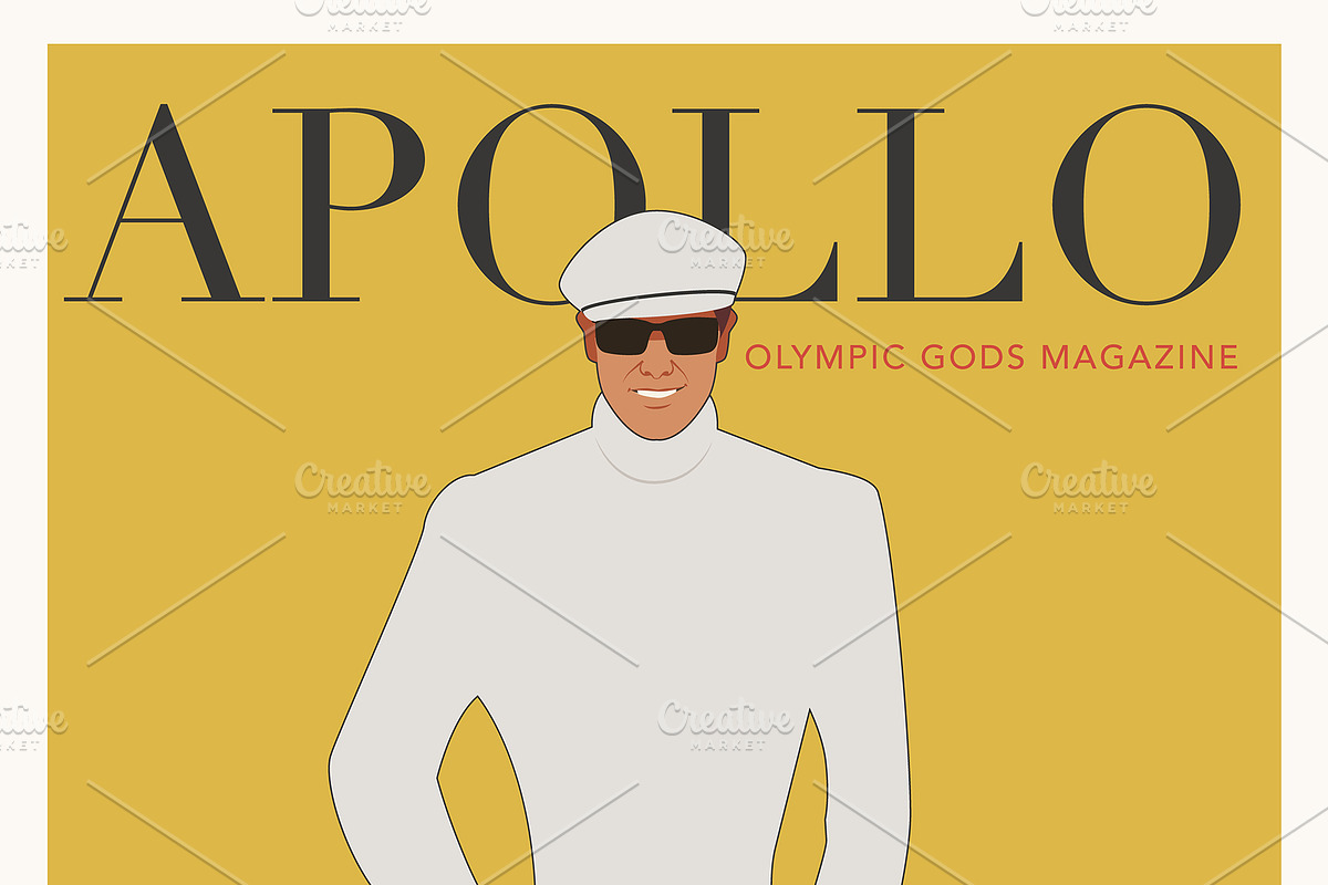 Olympus Gods. Retro Fashion Posters, an Illustration by La Inspiratriz (Photo 3 of 7)