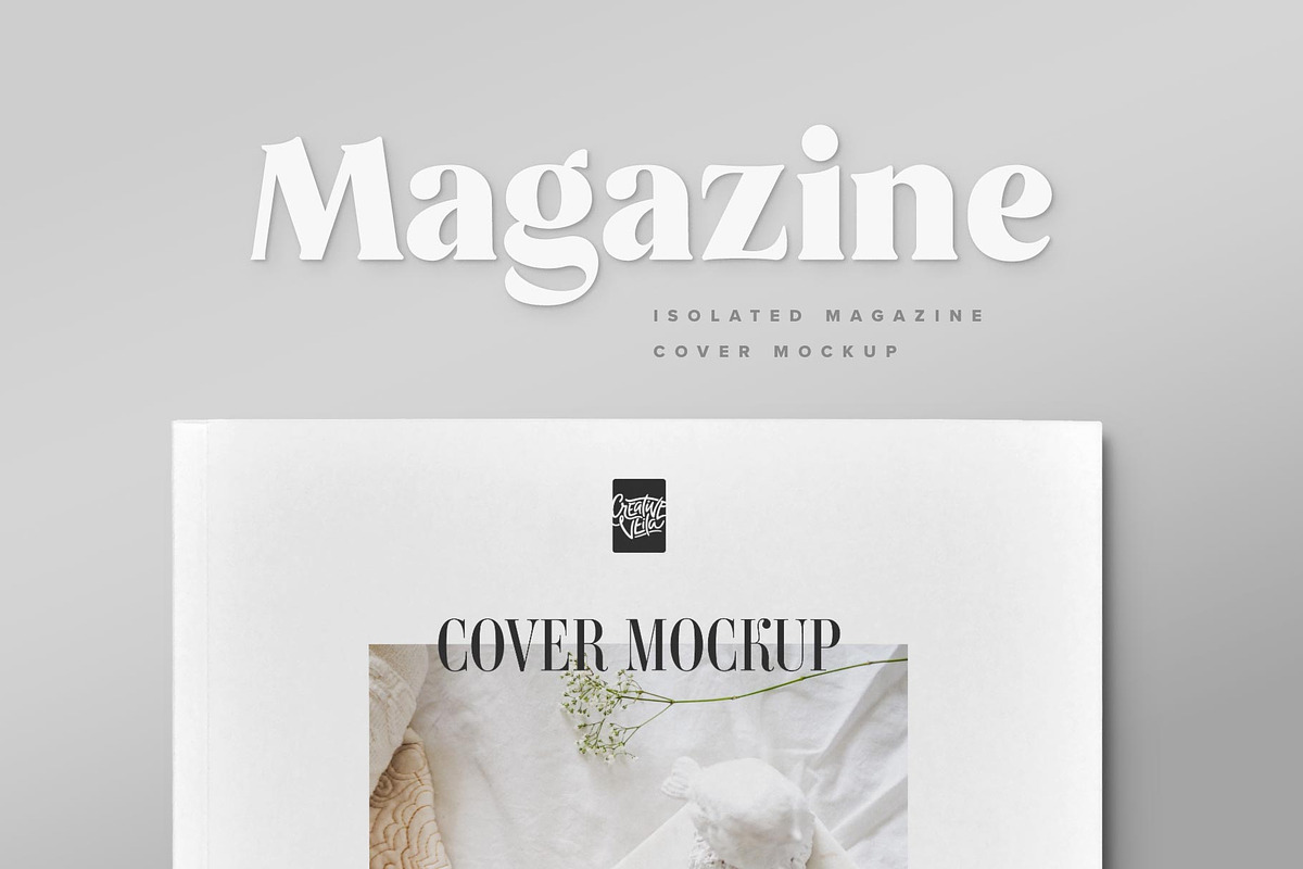 Magazine Cover Mockup Set, a Print Template by Creative Veila (Photo 6 of 8)
