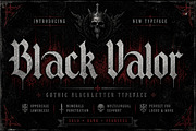 Black Valor, a Blackletter Font by Wow Magic (Thumbnail 1 of 3)