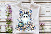 Coquette Halloween Ghost Png, a Work Illustration by Sublimation Artist (Thumbnail 3 of 9)