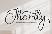 Jhordy | Script Font, a Handwritten Font by Scratchones (Thumbnail 1 of 9)