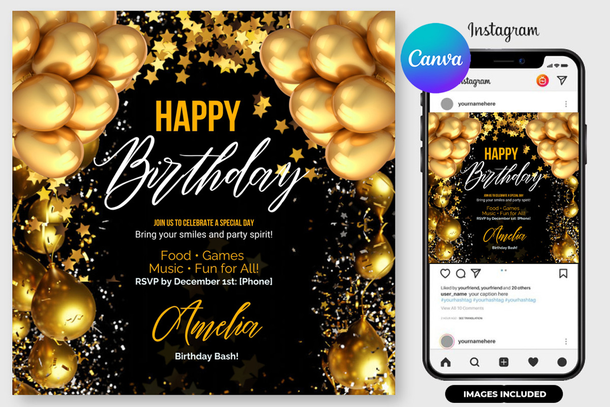 One Night Only-Birthday Celebration, a Graphic by graphicforest (Photo 3 of 3)