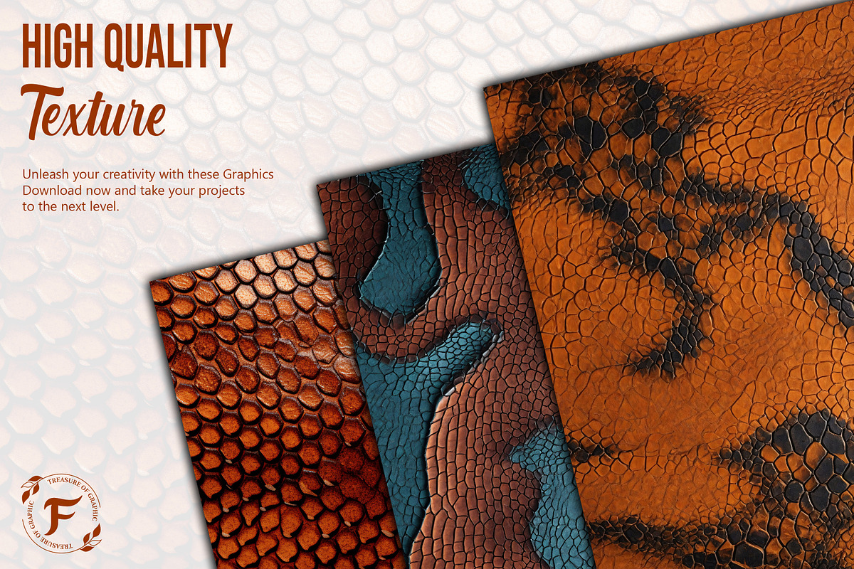 Snake Leather Texture Background, a Texture Graphic by Forhadx5 (Photo 2 of 6)