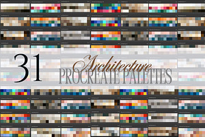 Procreate architecture palettes, a Palette Add-On by My Creative Corner