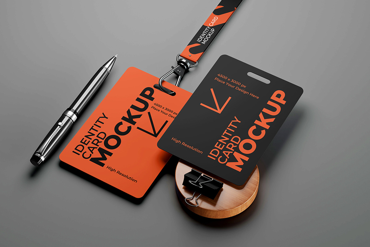 High Quality ID Card Mockup, a Pens & Pencil Mockup by Artlogs x Modaldesain (Photo 3 of 3)