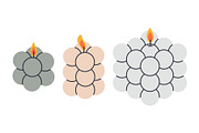 Burning vector candles, a Decorative Illustration by Torontotokio (Thumbnail 5 of 6)