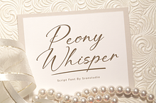Peony Whisper - Signature Font