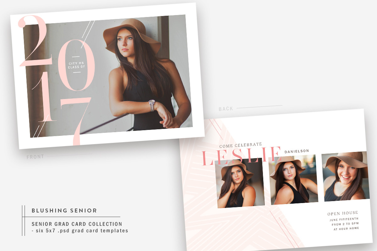 Graduation Card Bundle | Blushing, a Card Template by The Modern Collective (Photo 6 of 7)