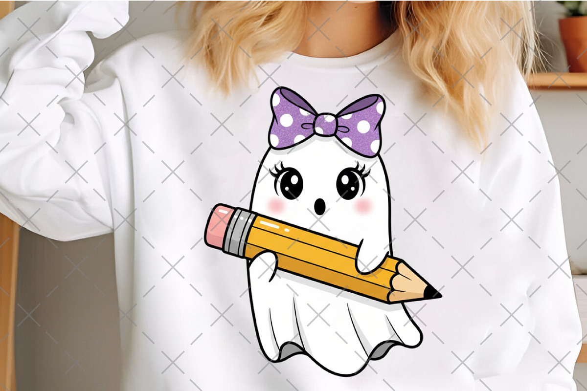 Spooky Teacher Halloween Ghost PNG, an Illustration by Craft Nest (Photo 3 of 6)