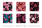 Cherry Blossom Retro Art Patterns, a Pattern Graphic by karenfoleyphoto (Thumbnail 9 of 17)