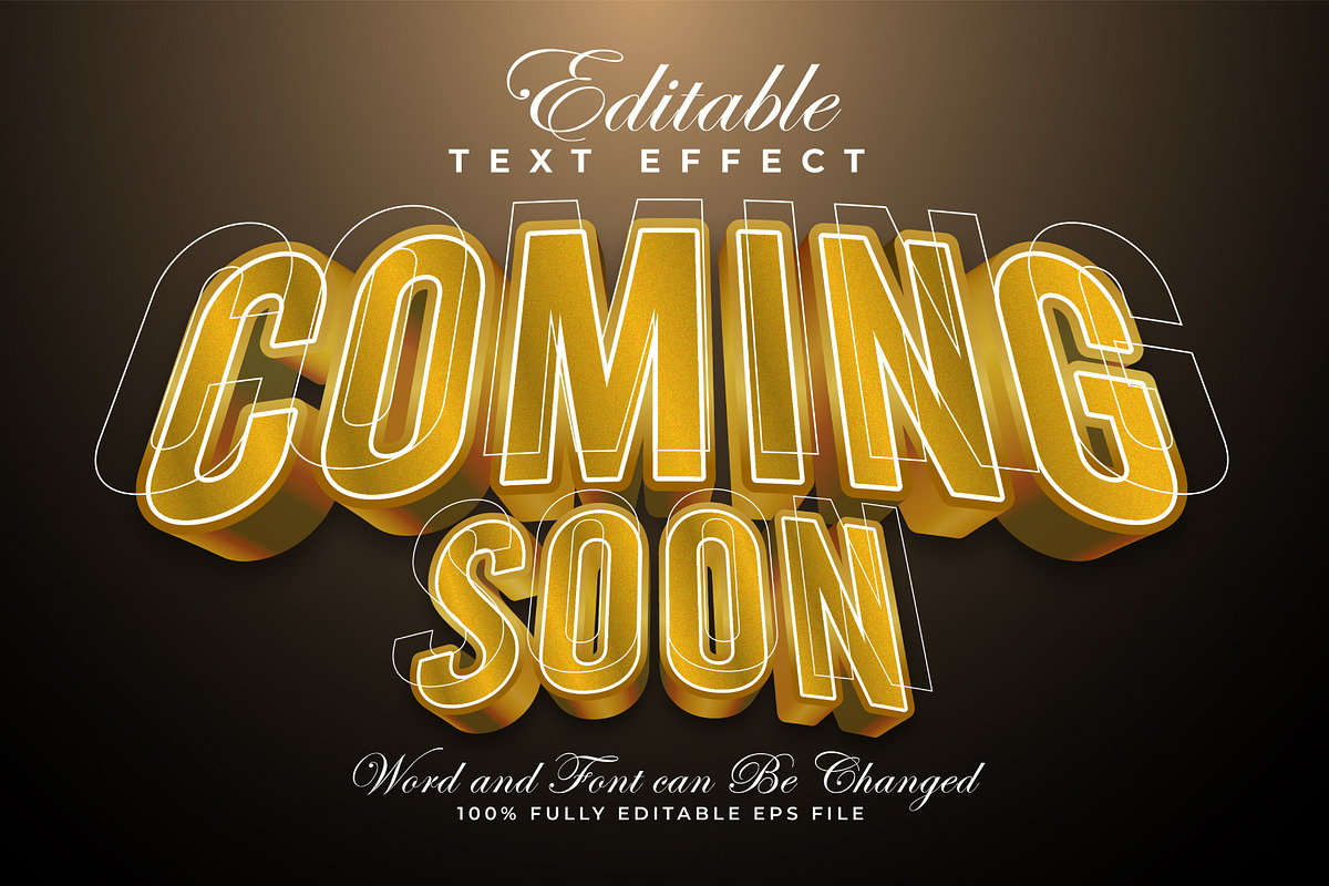 Coming Soon 3D Text Effect | EPS, a Layer Style Add-On by padilah_a