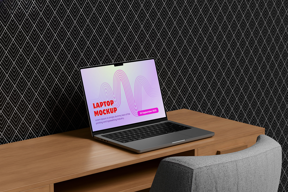 LAPTOP MOCKUP, a Mac Mockup by safrizalstudio (Photo 3 of 4)