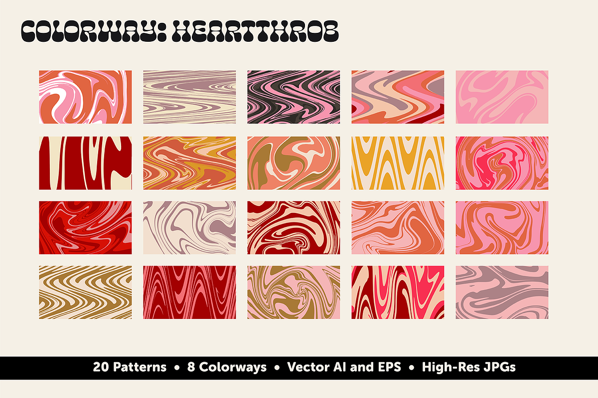 Swirls & Waves - Vector/JPG Patterns, a Pattern Graphic by Alexandra Tinsley (Photo 9 of 12)