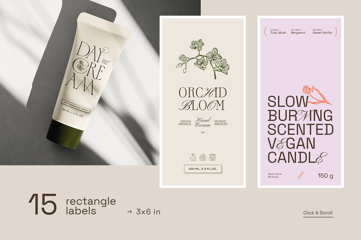 Cosmetics Label Collection, a Print Template by iStar Design (Photo 7 of 10)